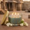 EKAM 2025–26 Festive Fragrance Gift| Scented 3 Wick Candle| Mogra
