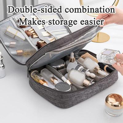 3 Layer Travel Data Cable Zipper Storage Bag, Power Bank, Headphone, Camera Storage Box, Multifunctional Compartment Digital Bag