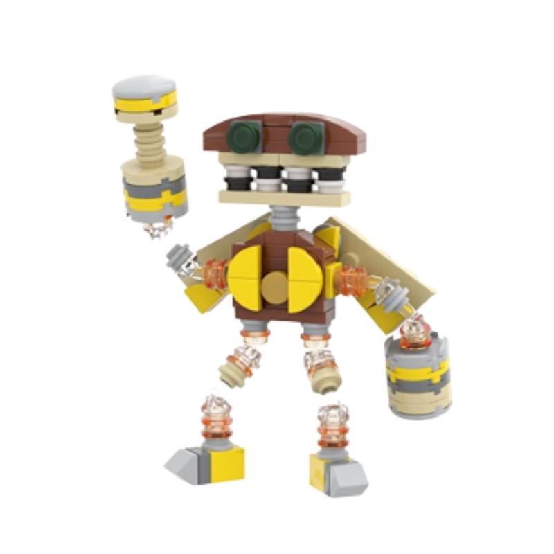 

Moc My Singing Monster Educational Building Blocks For Intellectual Development And Parent-child Communication In Stock Brown Wings 106pcs