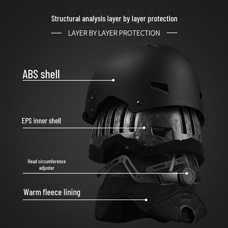 Miling Adult Ski Helmet with Goggles