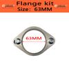 Eplus Car Motorcycle Exhaust pipe Muffler Flange Joint Kit Universal 2 Holes 304 Stainless Steel 51MM 63MM 76MM