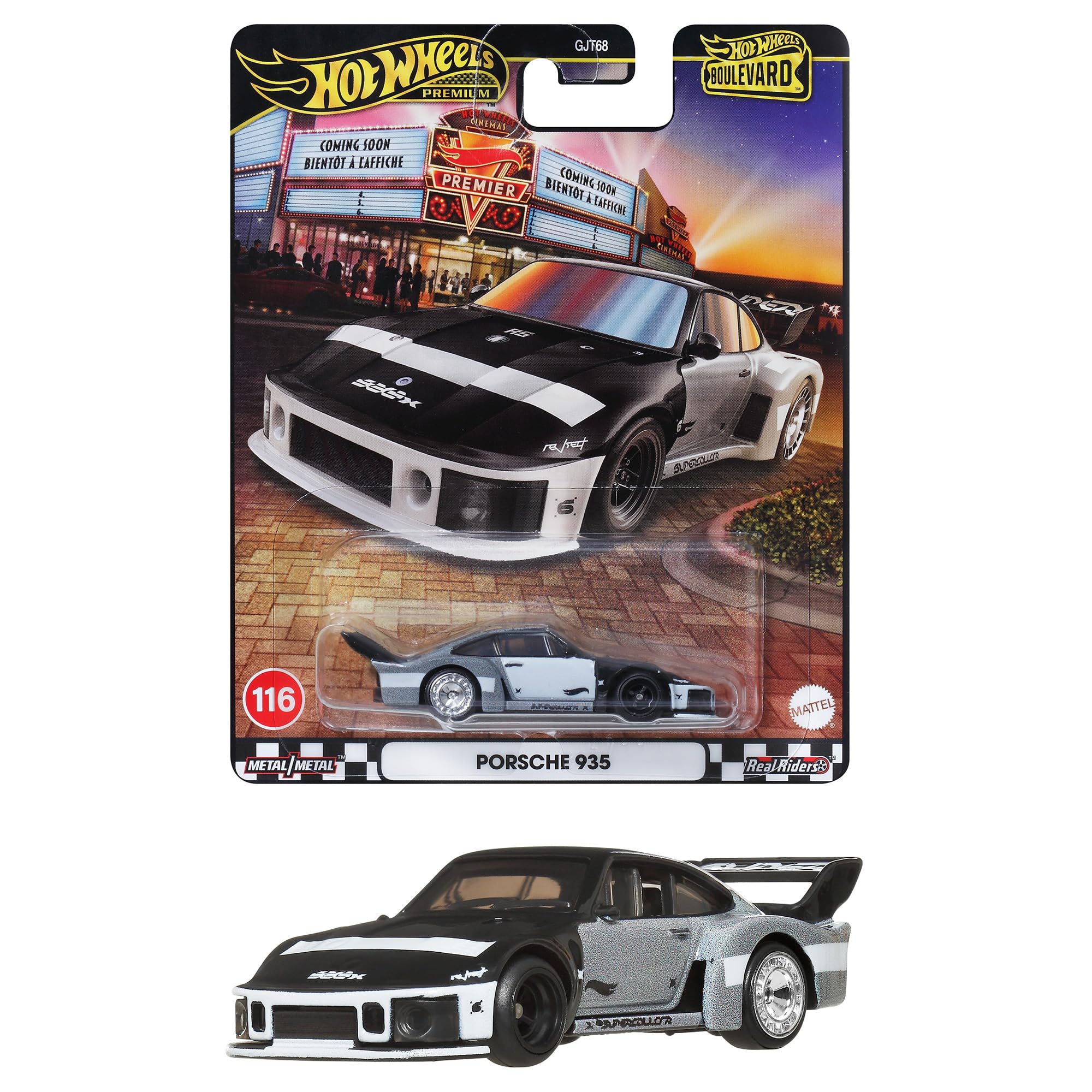 Hot Wheels Porsche 935 Vehicle Toy Mini Car Black JBL17