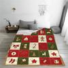 1pc Blanket Calendar Christmas Tree Star Print Smooth Flannel Blanket for Home Living Room Bedroom Decor New Year Christmas Gift