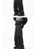 Unisex Retro Wide-Leg Sweatpants - Autumn/Winter Casual Streetwear
