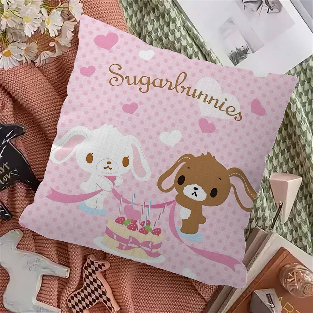 1 шт. S-Sugarbunnies Аниме Кавайи Кино Подушка Наволочка Автомобильная Подушка-плед Для Дивана Автомобиля Рождественский Подарок 40x40см 45x45см 12x12Inch