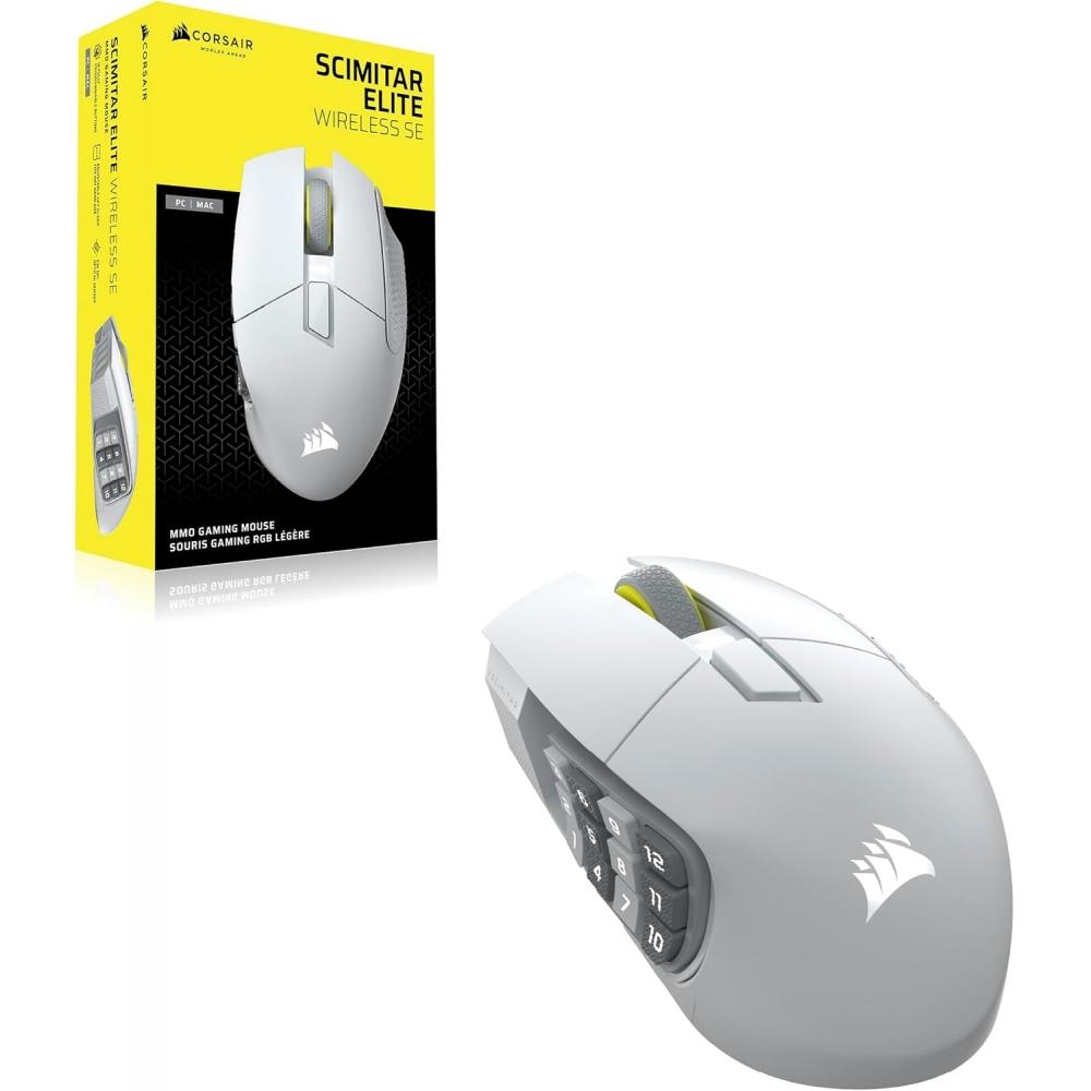 Corsair Scimitar Elite Wireless Se Mmo Multi Button Wireless Gaming mouSe 16 But