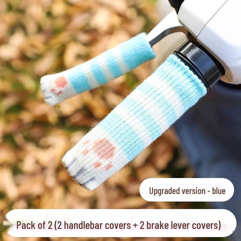 Waterproof Windproof Electric Motorcycle/Bicycle Handlebar Fleece Gloves - Winter Warmth