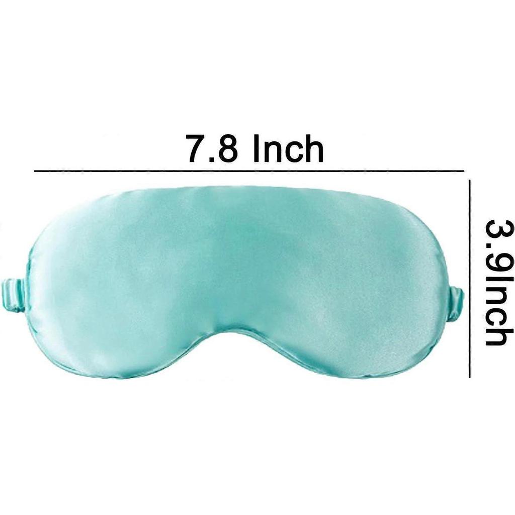 Máscaras de Dormir Suave Máscara de Olho Sedosa para Dormir para Mulheres e Homens Verde Claro