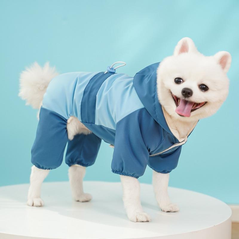 Pet Clothing, Hairless Cat Autumn and Winter Four-legged Clothes, Dog Cotton-padded Clothes, Dog and Cat Outdoor Ski Suits, Down Jackets