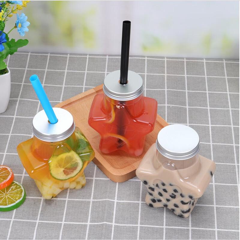 Pabei 300ml Disposable Star Plastic Bottles