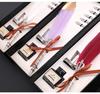 European Retro Feather Calligraphy Set: Oblique Nib Dip Pen with Holder and Ink Engraving