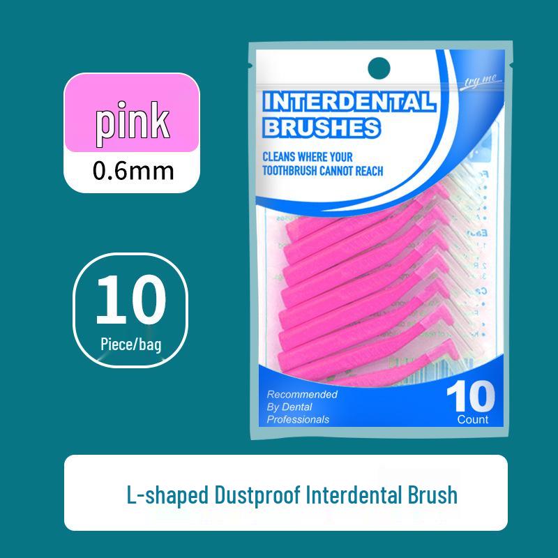 L-Shaped Interdental Brushes - Pack of 10