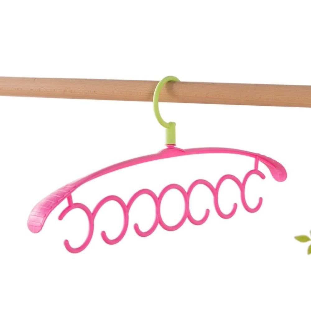 

Space-saving Continuous Hanger Plastic Closet Organizer New Clothes Hanger Household Supplies білий