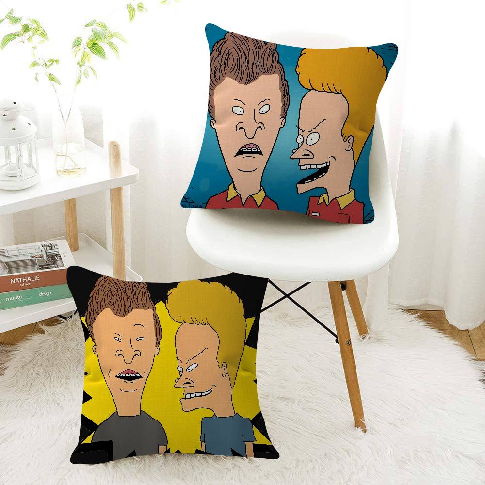 Lustiger B-Beavis And BUTT-HEAD Kissenbezug Kissenhülle Polsterung Sofa Wurfkissen Heimdeko Kissenbezug