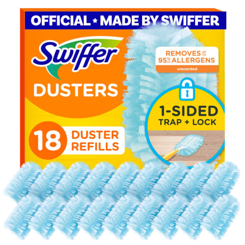 

(18 счет) - Swiffer 180 Dusters, Насадки для разных поверхностей, Без запаха, 18 штук