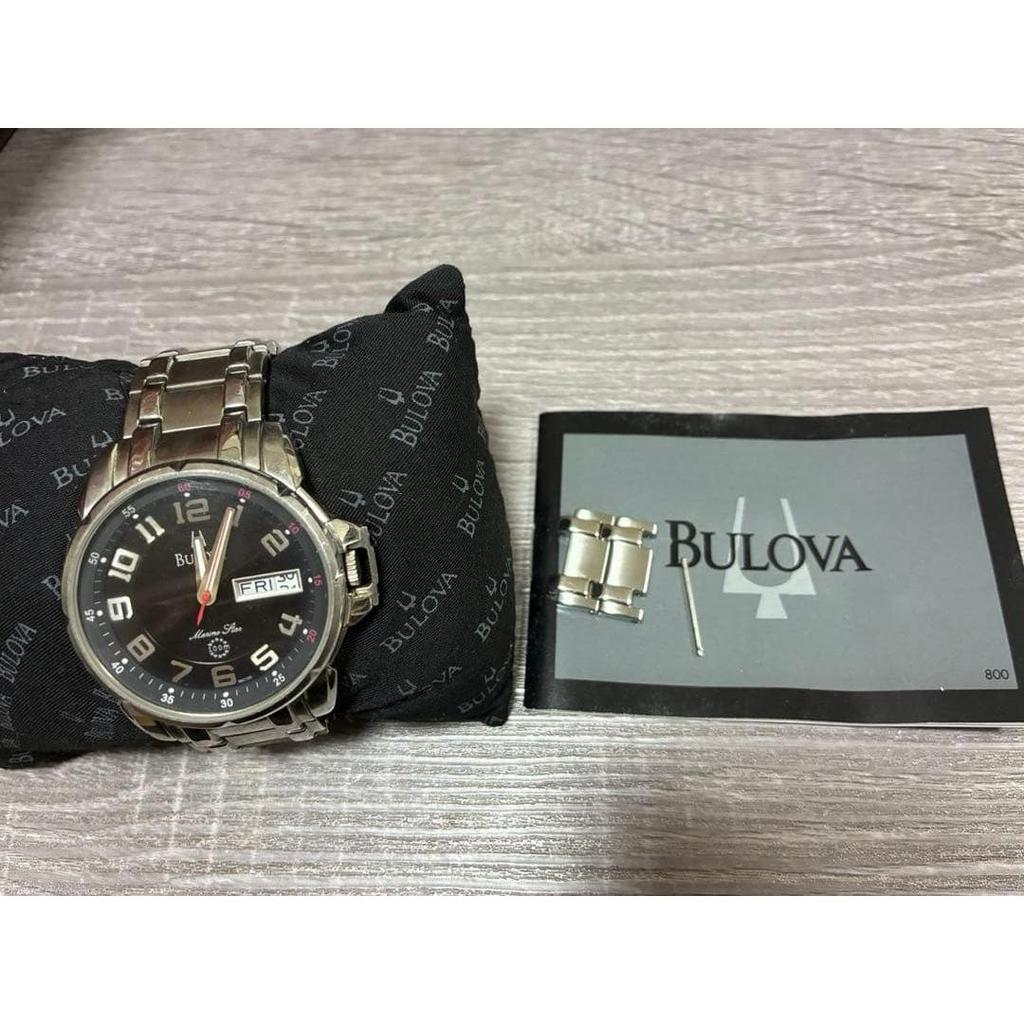 Used Bulova Marine Star Men's Watch Black