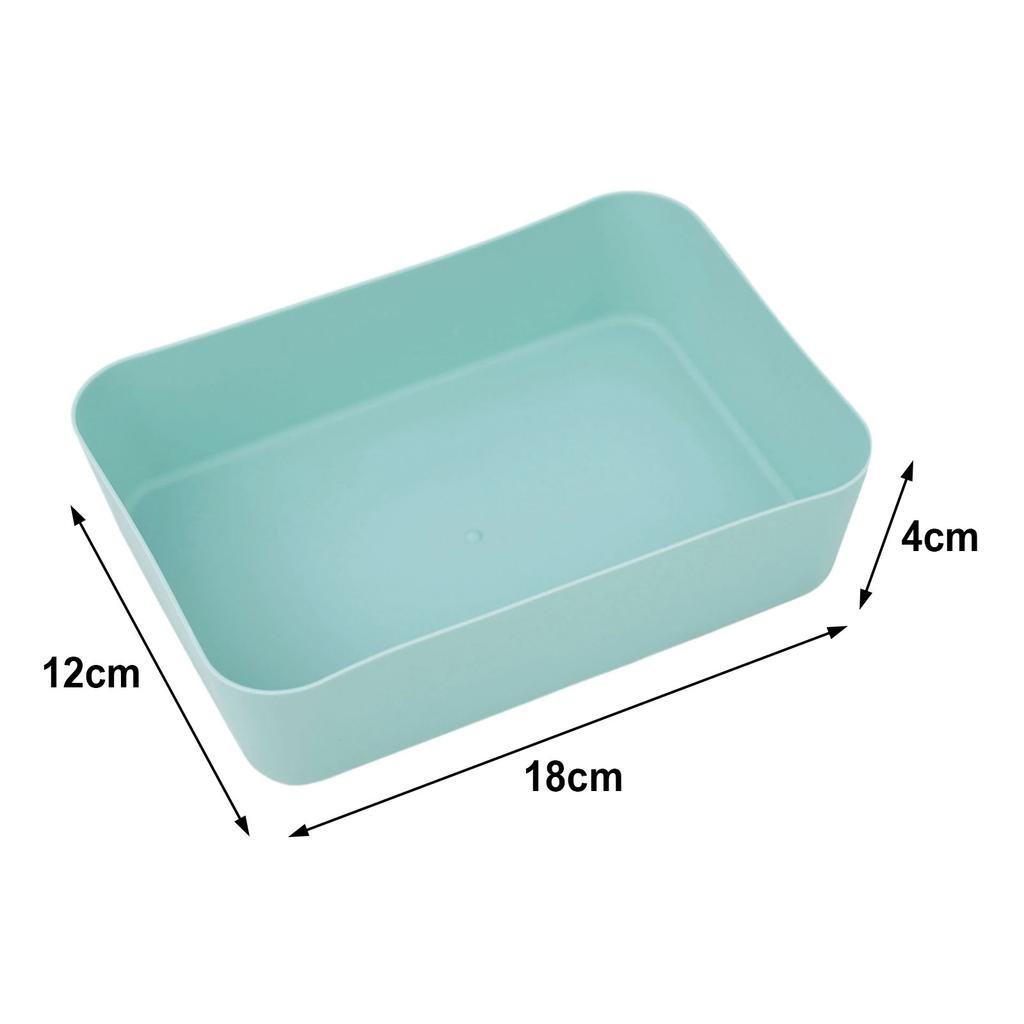 Small Desk Drawer Organizers Multicolor Plastic Drawer Partition Storage Box Kitchen Tableware Large Capacity Storage Trays
