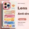 XP IPhone 16 Pro Max Case with Full Lens Protection, 16 Pro Max Silicone Cartoon Cute Shockproof Phone Case with Lanyard - Antique White Animal Heppy
