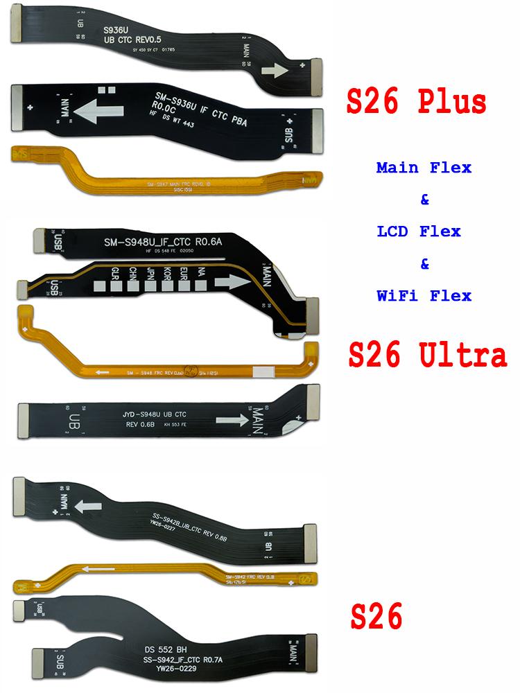Motherboard WIFI Connect LCD Screen Signal Antenna Main Board Connector Flex Cable For Samsung S26 / S26 Plus / S26 Ultra