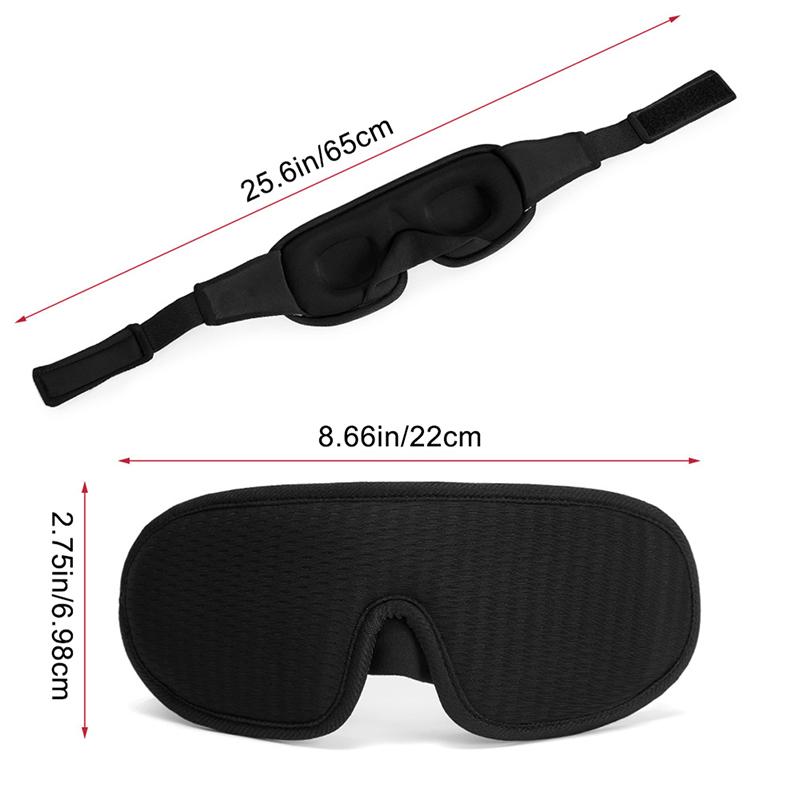 3DSleep Mask EyePatches Blindfold Nose No Light Soft Slaapmasker For Travel Rest Eyeshade Breathable Antifaz Para Dormir Earplug
