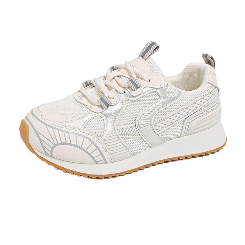 Suction film bottom dad shoes women's 2025 summer new platform-soled sports shoes women's versatile casual shoes mesh breathable women's shoes