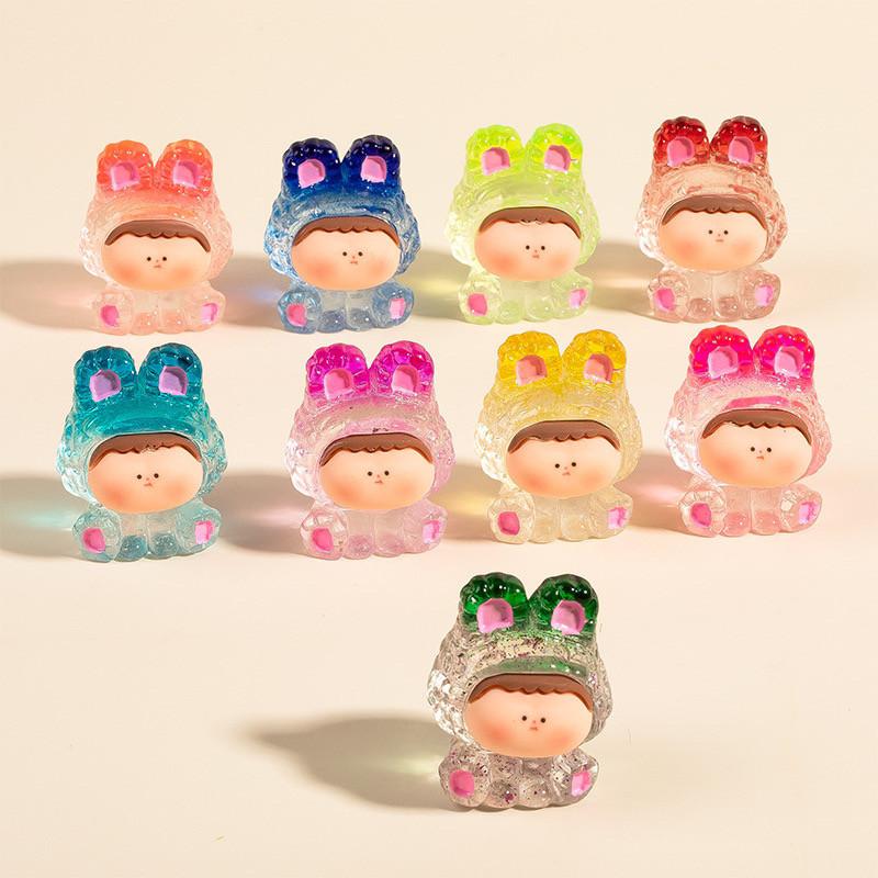 

Новый прозрачный градиент Лилит DIY ювелирные изделия кремовый гель смола брелок подвеска автомобиль маленькое украшение Random 4pcs