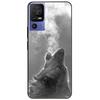 For TCL 40 SE Case 2023 Soft Silicone Protective Black Tiger Lion Funda Coque for TCL 40SE Covers TPU Bumper for TCL40se Paras