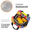 Bunte Katze Tragbare Lunchboxen für Frauen Wasserdicht Pop Art Kühltasche Thermisch Isoliert Lunchtasche lunchbag