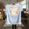 1 Stück Flanelldecke mit Cartoon-Druck, Hohe Qualität, Bequem für alle Jahreszeiten, Heimdekoration, Wärme und Komfort, Perfekt als Weihnachts- oder Geburtstagsgeschenk