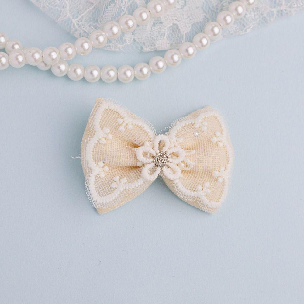 Sewing Decor Lace Mesh Bowknot Wedding Decoration Flower Bow Applique Children's Pantyhose