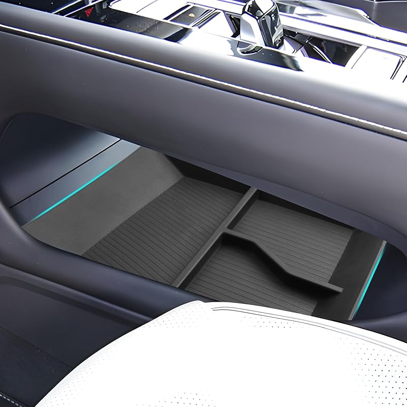 SHAOHAO for 2024 2025 Volkswagen Atlas Under Console Organzier 2024 2025 Atlas & Atlas Cross Sport Accessories Lower Organizer (SE/SE with 2024 2025 Atlas Under Con
