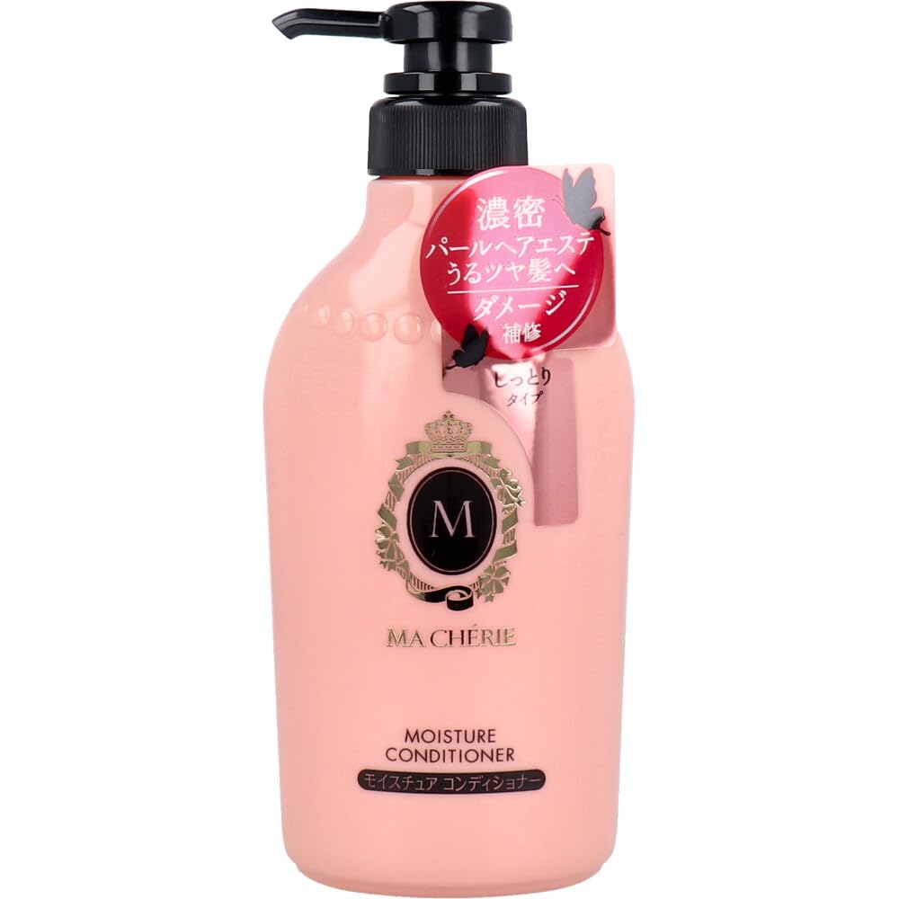 Macherie Moisture Conditioner Pump and 450ml X 4 [Bulk Purchase] (Moisturizing Smoothing)