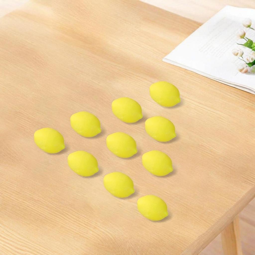 Artificial Lemon Decor Fake Lemon Props Foam Fruit Model Compact And Lightweight