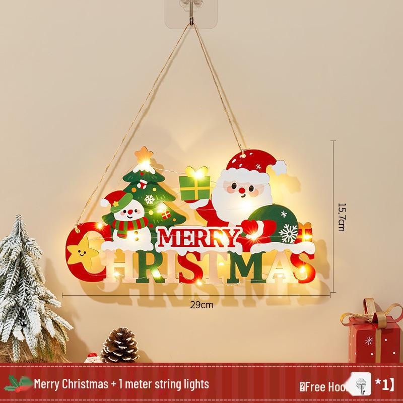 Merry Santa Claus Doorway Hanging Ornaments for Christmas Atmosphere