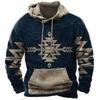 Winter Men's Hoodie Sweatshirt Harajuku Ethnic Wind Graphics Retro Clothes Pullover Shirt Casual Street Loose Casual Hoodie
