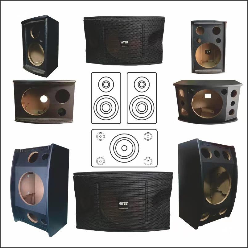 Home Audio KTV 3-Way Speaker Cabinet: 8, 10, 12 Inch Wooden Dance/Meeting
