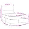 VidaXL Sommier à Lattes de Lit avec Matelas, Lit Rembourré, Lit Double, Lit Adulte de Chambre à Coucher Intérieur, Moderne, 3269965