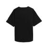 Jordan Flight MVP V-Neck Single-Breasted Letter Print Short Sleeve Baseball Jersey Men Tops Black White FN4663-010