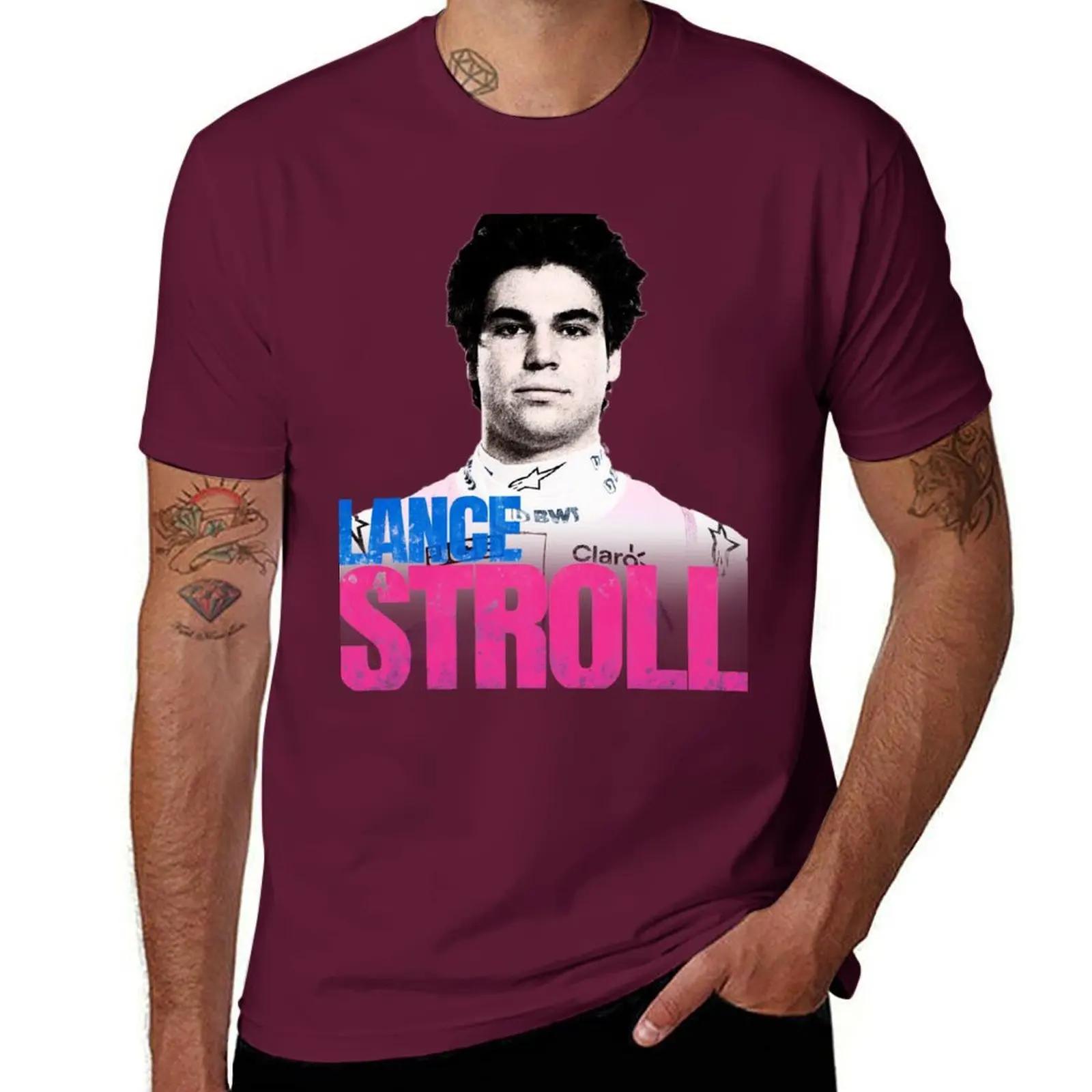 

Lance Stroll Distressed Poster TShirt sweat heavyweights new edition summer clothes heavyweight t shirts for men S