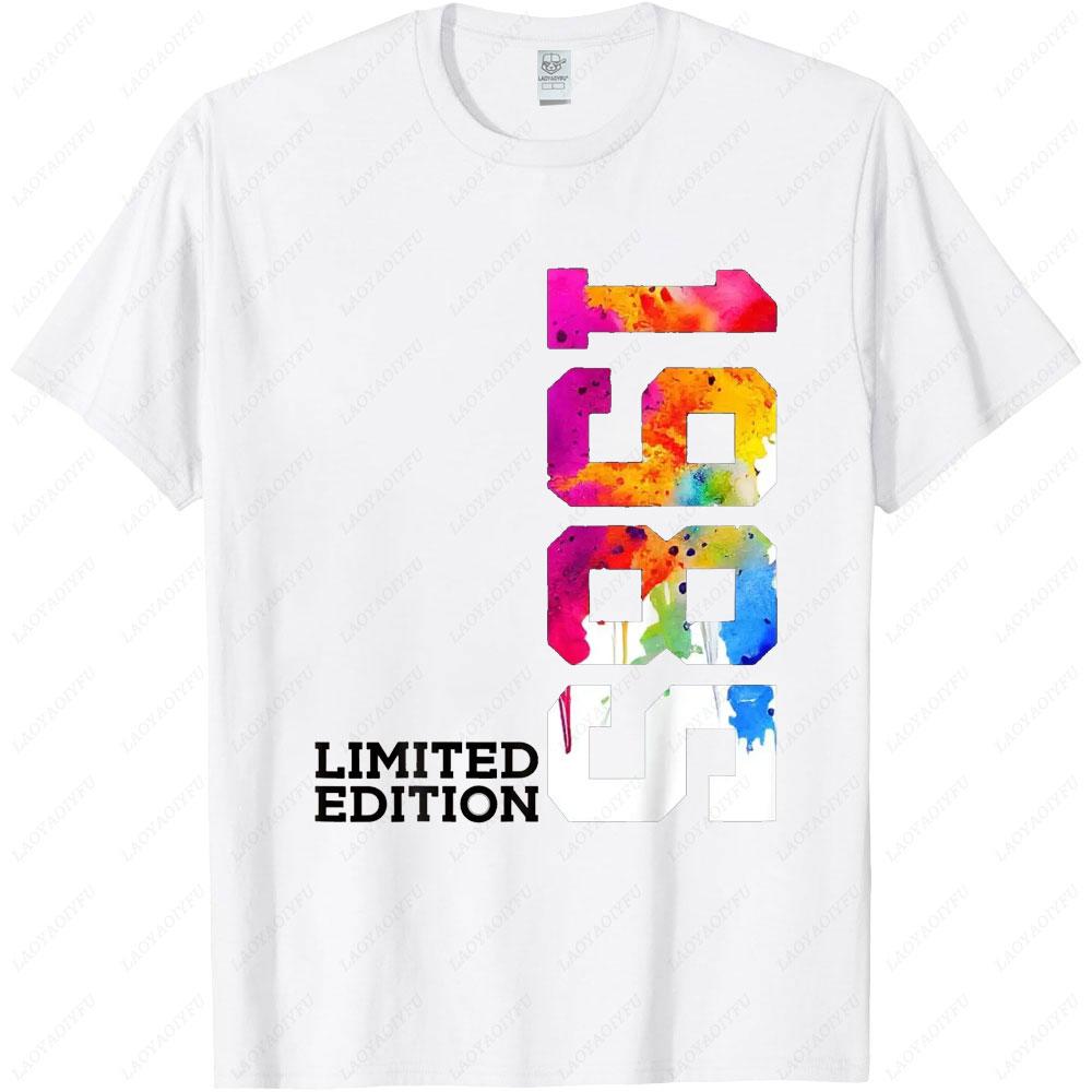 40 YEARS 40TH BIRTHDAY LIMITED EDITION 1985 Men T Shirt Vintag Soft Stretched Slightly Breathable Streetwear Graphic Tops