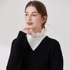 Detachable Half Top Neck Cover False Collar Solid Color Women Sweater Decoration Ruffled High Collar Clothes Accessories