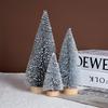 Mini White Christmas Tree Tabletop Ornament - Snowy Holiday Decoration & Photography Prop