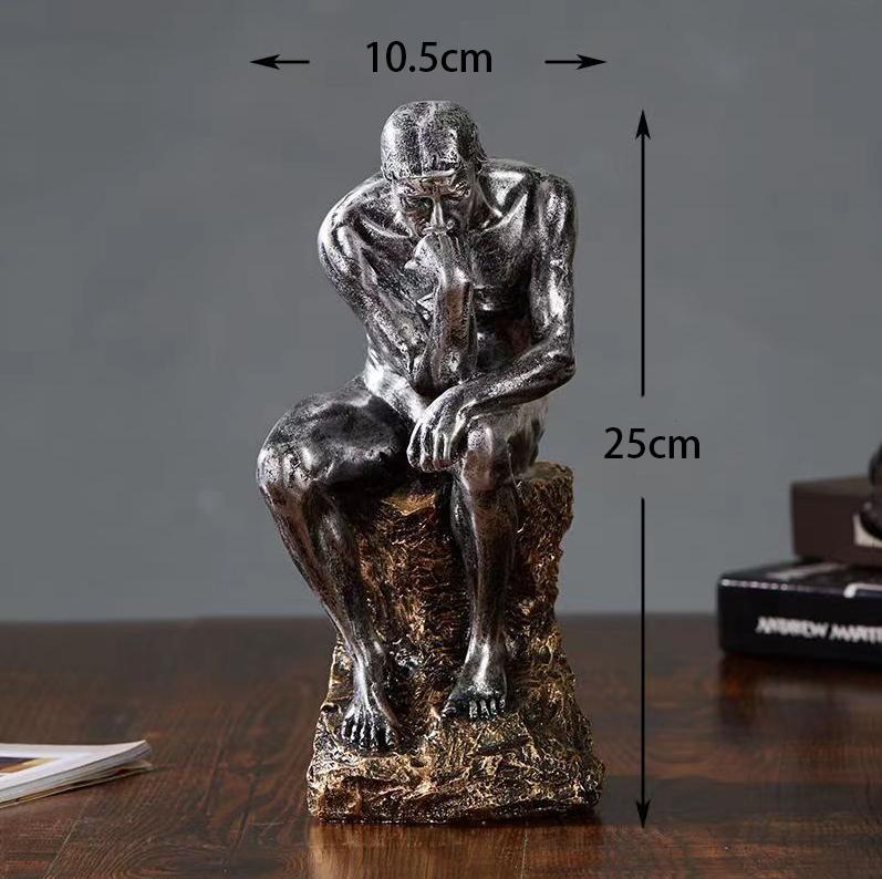 Nordic Thinker Character Ornaments Decor Advanced Intelligent Ancient Greek Abstract Retro Huamn Statues Home Table Accessoriess