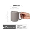 Retro Ceramic Coffee Mug with Coaster