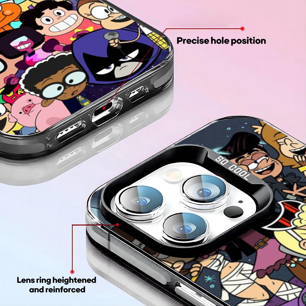 Loud House Movie Lincoln Loud Phone Case Black IMD Colorful Silver Suitable Case for iPhone 17 16 E 15 14 13 12 11 Pro Max