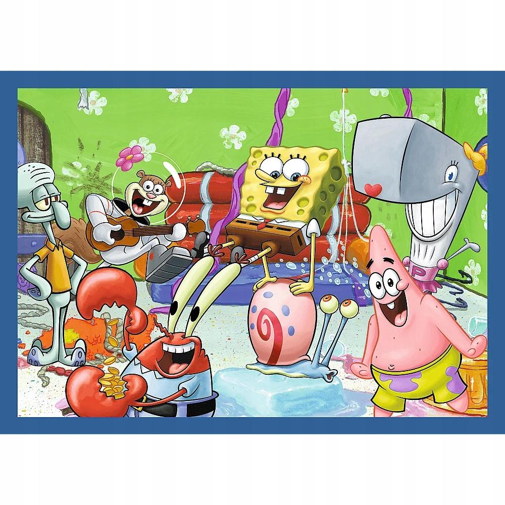 Puzzle 4W1 Podwodne Życie Spongeboba 34674
