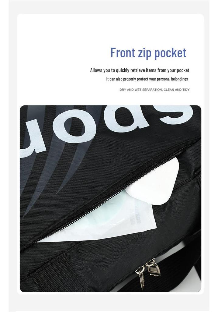 Men's Large Capacity Casual Crossbody Fitness Bag - Single Shoulder Handheld