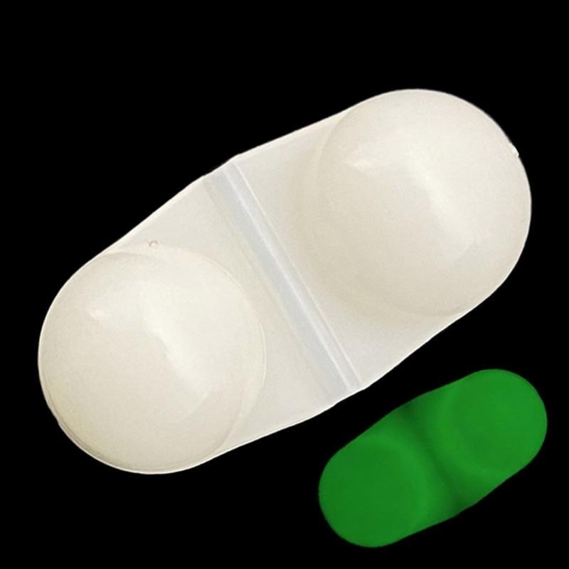 25lots Fishing Double Rattles Beads High Sensitivity Durability Fishing Gear Quickly Mount Tool for Dark Conditions