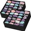 Fabric Storage Box for Underwear, Socks, and Clothes - Foldable Home Organizer