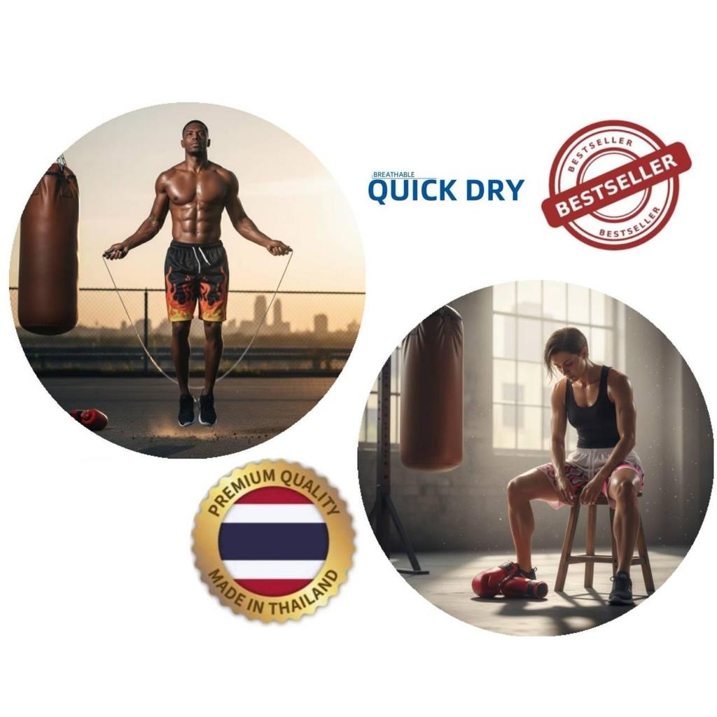 Fire Flame Training Muay Thai Boxing Shorts Kickboxing Print Quick Dry Martial Art Boxer Men Women Kid Pants Fitness Gym Sport Workout Streetwear